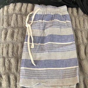 Linen lined skirt